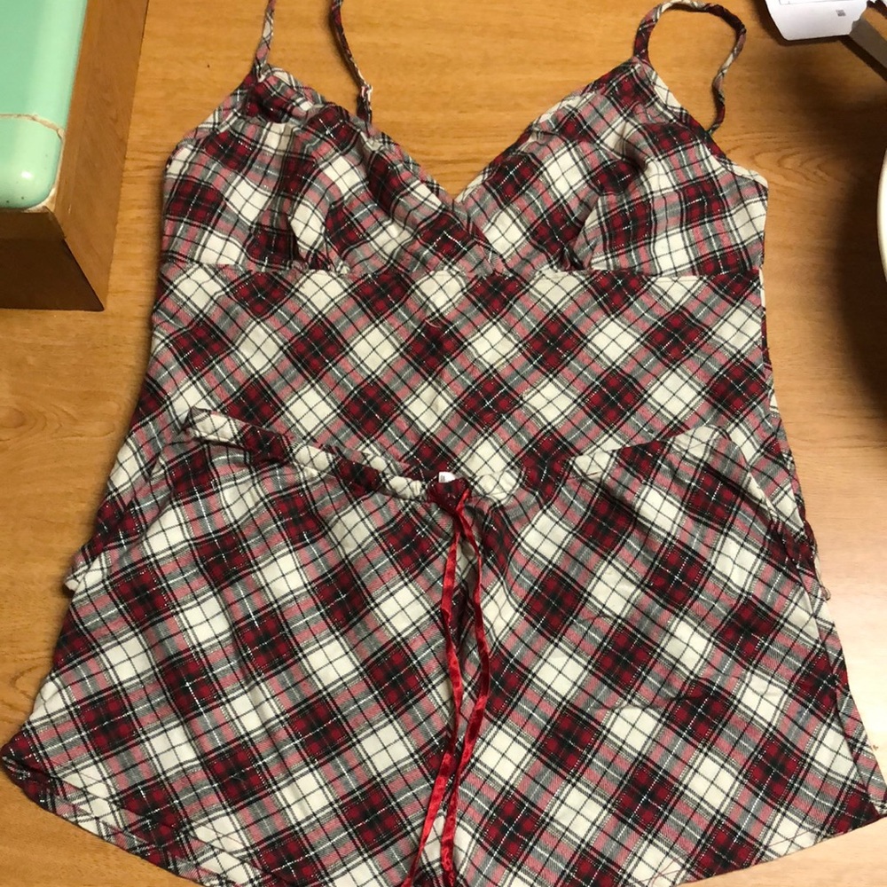 Plaid sparkle shorts and top pj’s